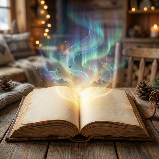 Opinn barnabók með töfrum